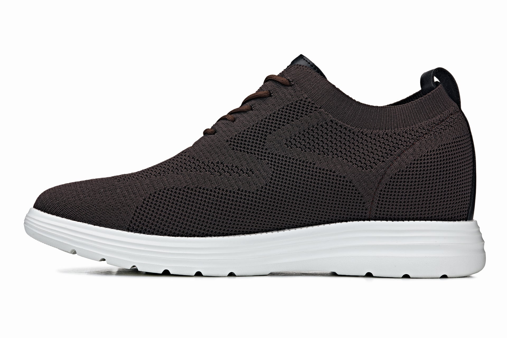 CALTO - X2635 - 2.8 Inches Taller (Coffee Brown) - Lace Up Casual Walker - Lightweight Tallmenshoes.com