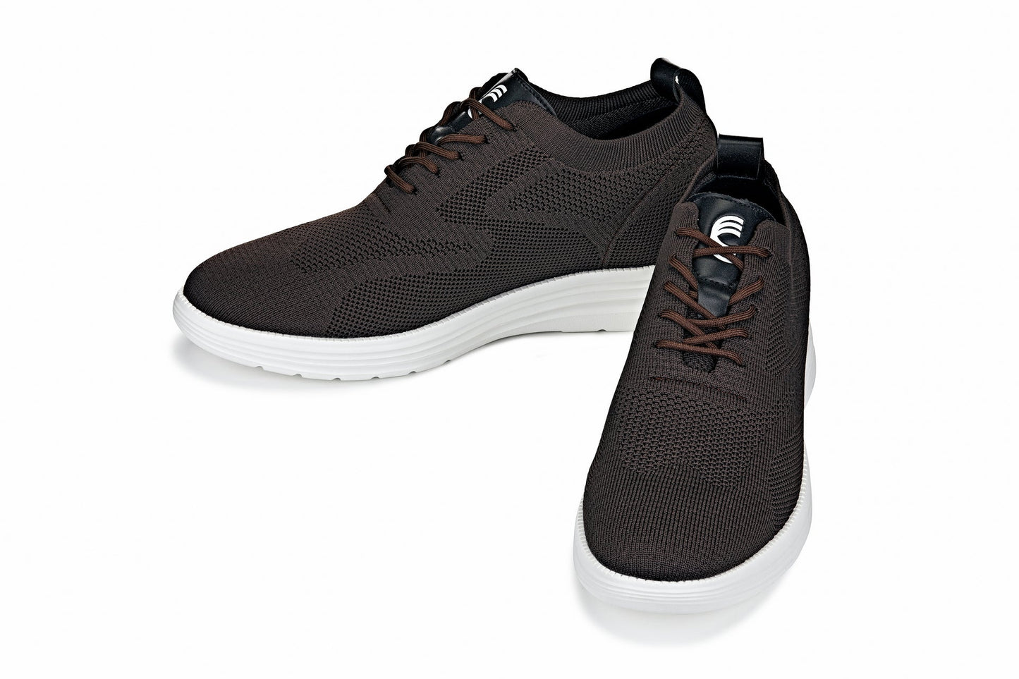 CALTO - X2635 - 2.8 Inches Taller (Coffee Brown) - Lace Up Casual Walker - Lightweight Tallmenshoes.com