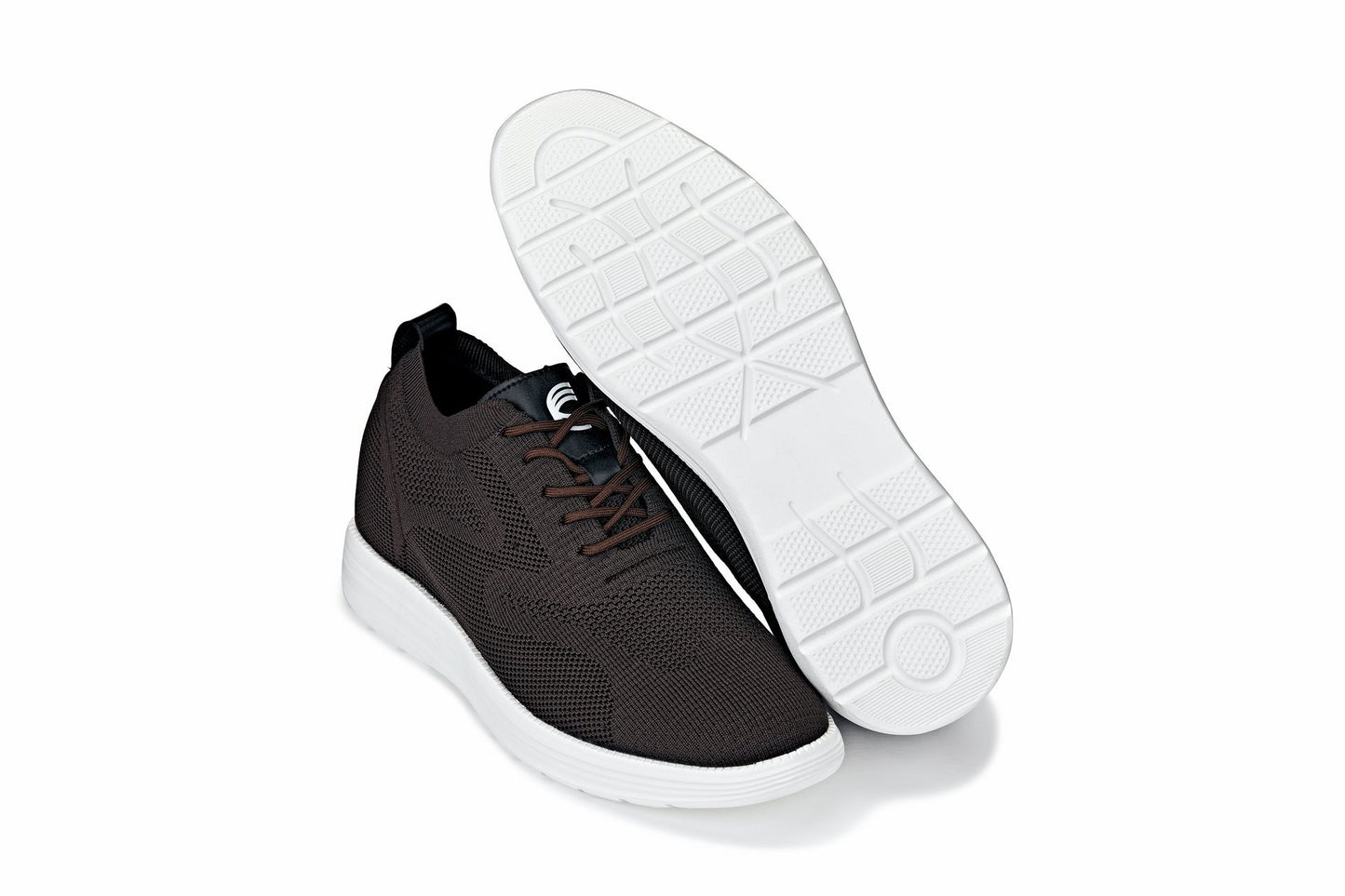 CALTO - X2635 - 2.8 Inches Taller (Coffee Brown) - Lace Up Casual Walker - Lightweight Tallmenshoes.com