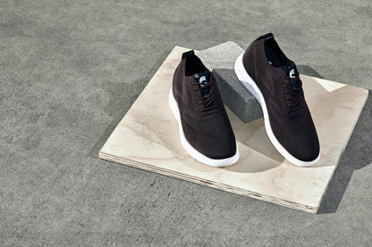 CALTO - X2635 - 2.8 Inches Taller (Coffee Brown) - Lace Up Casual Walker - Lightweight Tallmenshoes.com