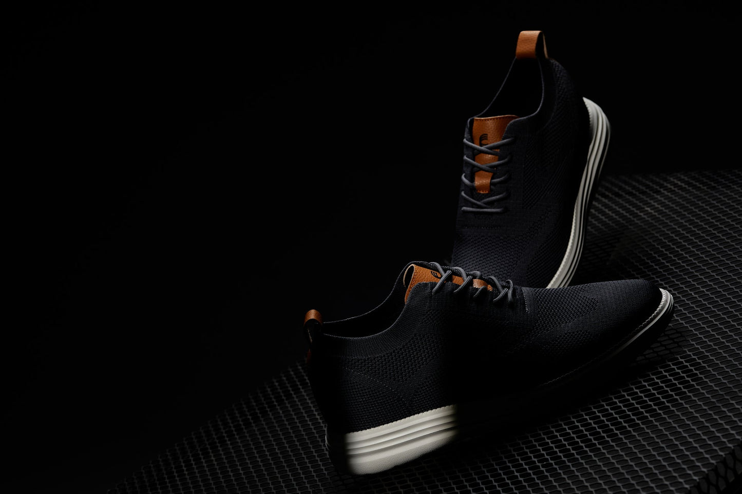 CALTO - X2636 - 2.8 Inches Taller (Iron Grey/Brown) - Lace Up Casual Walker - Lightweight Tallmenshoes.com