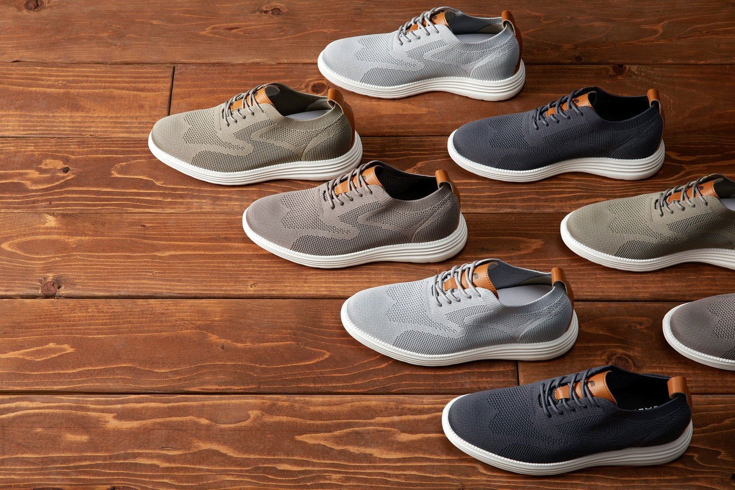 CALTO - X2639 - 2.8 Inches Taller (Khaki Green/Brown) - Lace Up Casual Walker - Lightweight Tallmenshoes.com