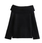 Off Shoulder Pullover Sweater for Women