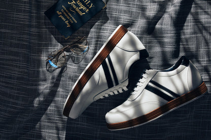 CALTO White Leather Sneakers - 2.8 inches - Y2821 Tallmenshoes.com