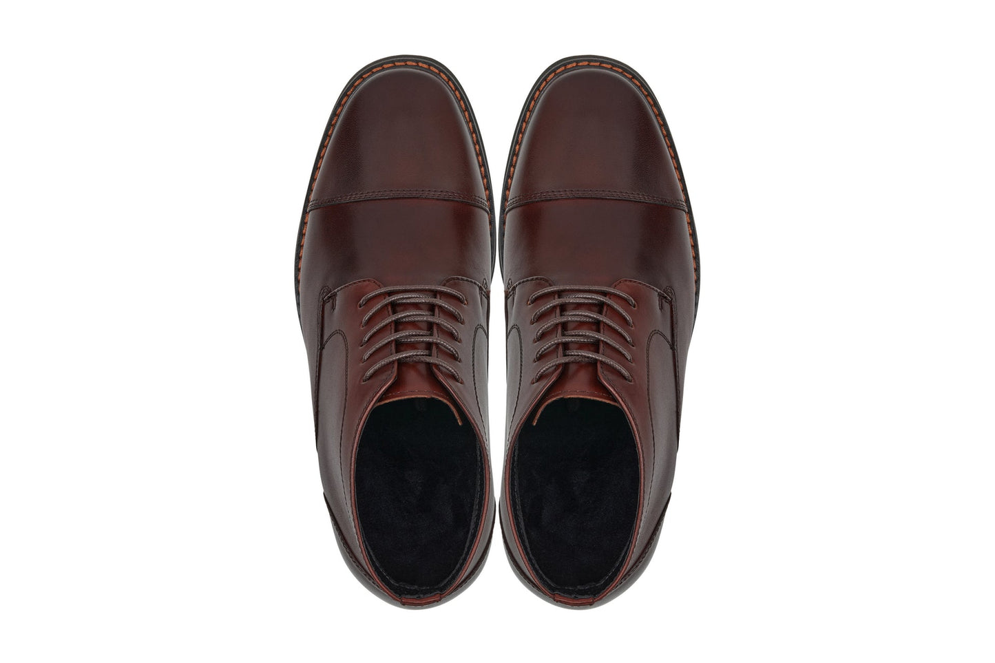 CALTO 3.2-Inch Taller Dark Brown Leather Boots Y41081 Tallmenshoes.com