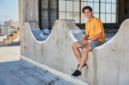 CALTO - Y7885 - 2.6 Inches Taller (Black/White & Gum Sole) - Elevated Leather Sneakers Tallmenshoes.com