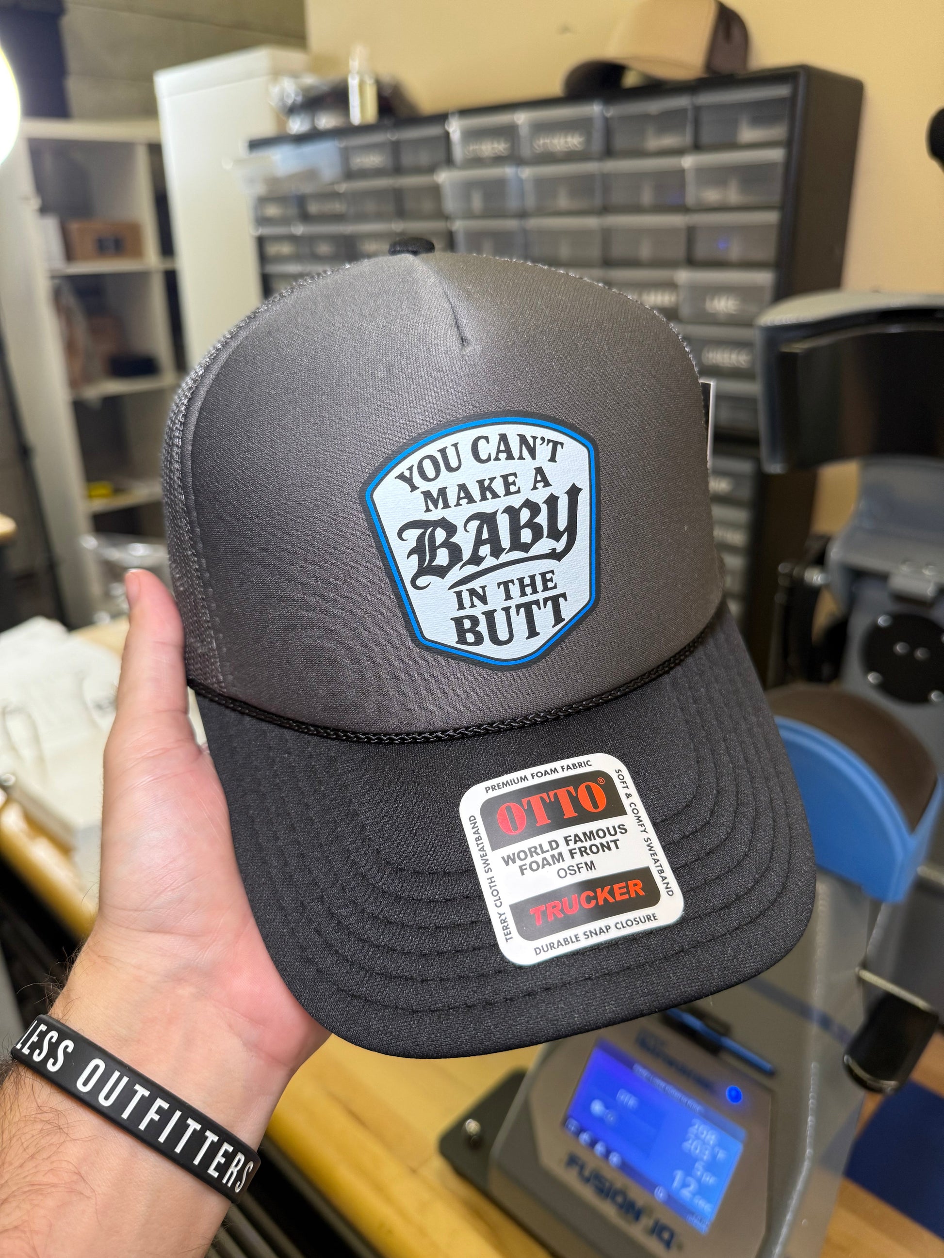 You Cant Make A Baby In The Butt Trucker Hat Luckless Outfitters
