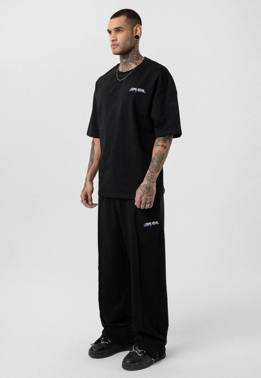 Young Atelier Oversized T-Shirt & Tracksuit Set Withinblack