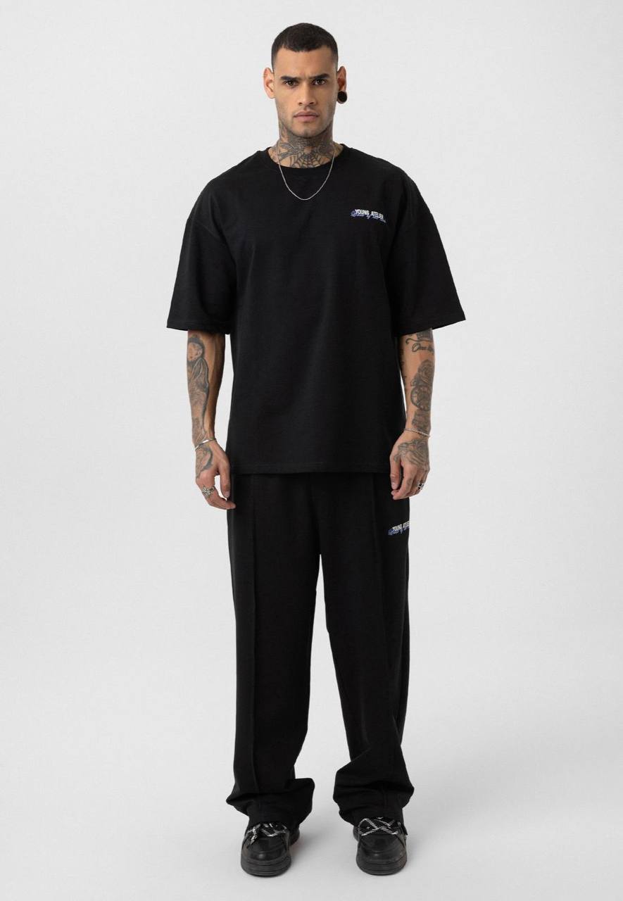 Young Atelier Oversized T-Shirt & Tracksuit Set Withinblack