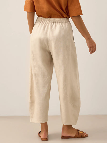 100% Linen Classic Ankle Pants ZOE LINTICO