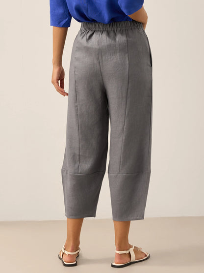 100% Linen Crop Pants RORY LINTICO