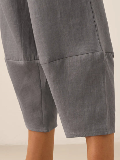 100% Linen Crop Pants RORY LINTICO