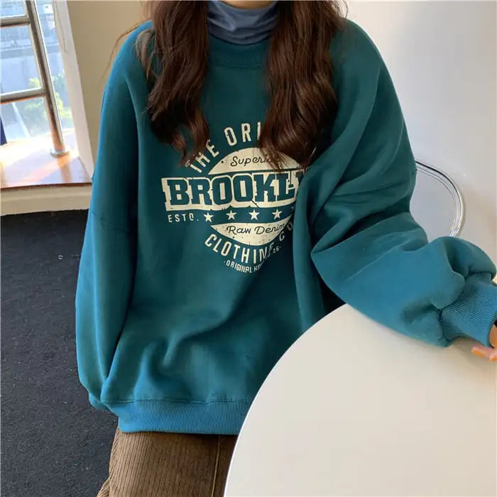 Loose Round Neck Sweater for Women