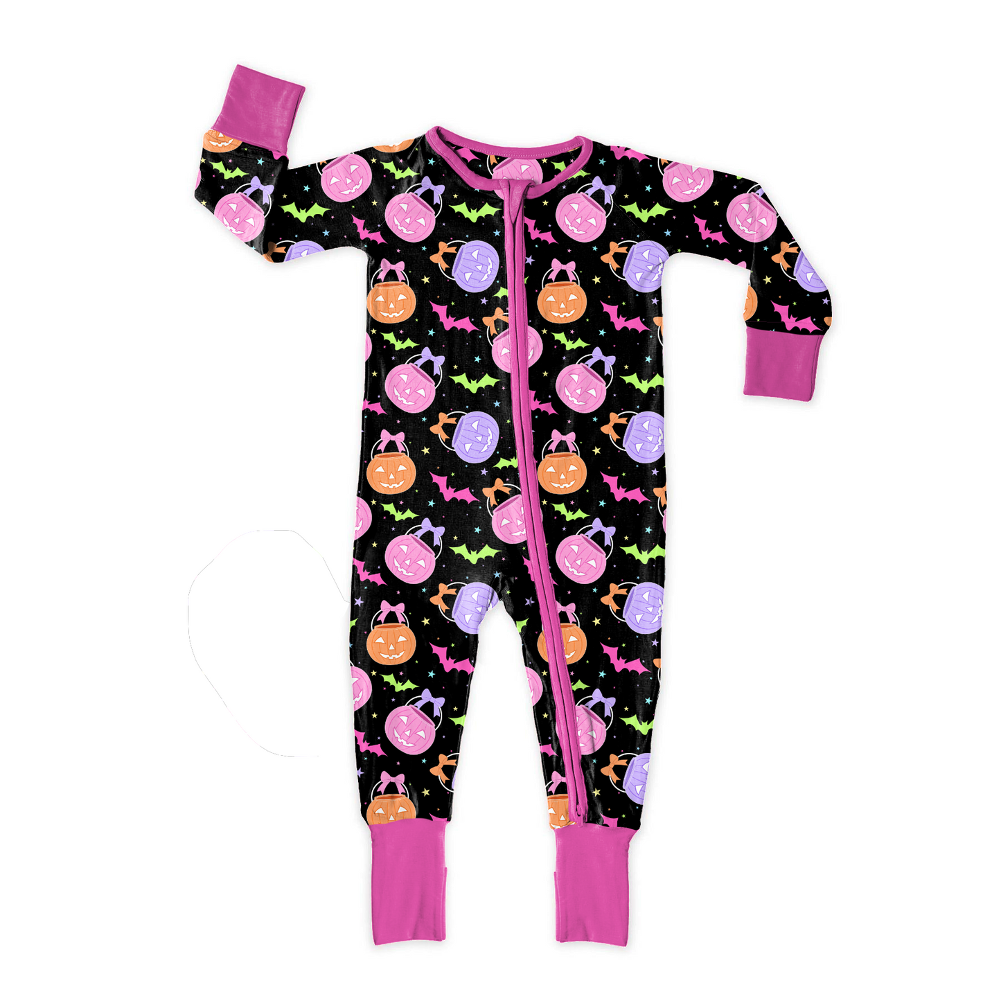 Bamboo Layette - Party Pumpkins - Pixie Always In Bloom Clothing Co