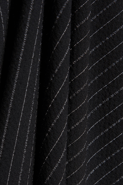 The Luxe Zip Jacket (Black Pinstripe) Bright Moons