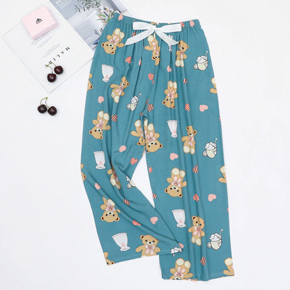 Cotton Sleep Pants - Loose Casual Printed
