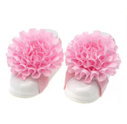 Baby Floral Headband and Foot Accessories Set