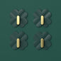 A Box of 4 Four-leaf Clover Hooks Punch-free Strong Sticky Bathroom Hook Light Luxury Household Wall Nail-free Key Storage Hook Cute Plastic Hooks Self-Adhesive Suitable Wall Bracket Self-Adhesive Hook Strong Adhesive Hanging on the Wall Stevvex