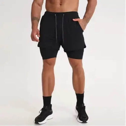 Men's Quick Dry 2-in-1 Gym Shorts with Liner SnagBag