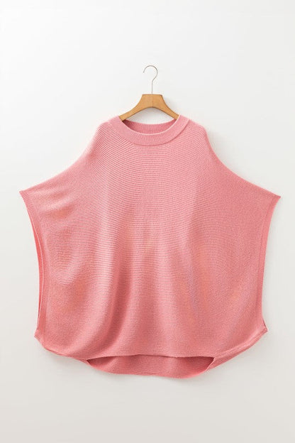 Plus Size Ribbed Knit Crewneck Poncho Sweater Shop Style & More | Fresh Looks, Everyday Deals & Free Shipping