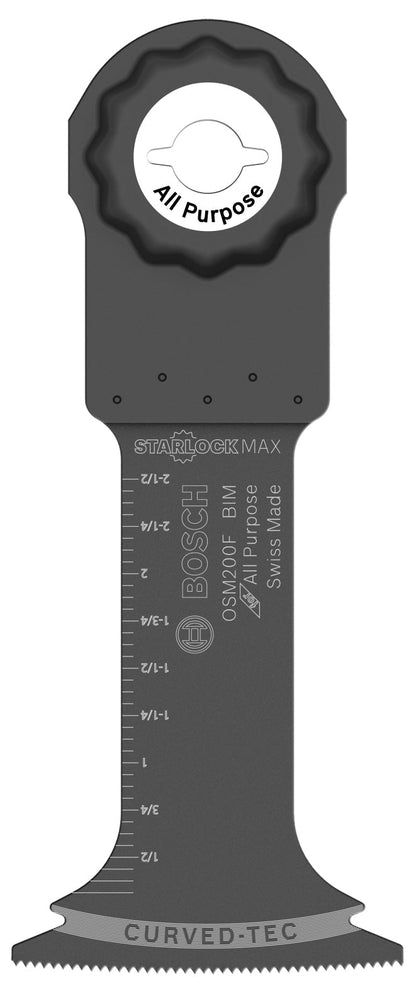 BOSCH OSM200F 2 In. StarlockMax® Oscillating Multi Tool Bi-Metal Plunge Cut Blade VM Hardware