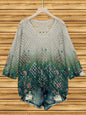 Women's Batwing-Sleeve Sweater – Hollowed-Out 3D Knitted Print Relaxed Fit FitiqueFit