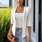 Minimalist Round-Neck Loose Shortsleeve Jacket FitiqueFit