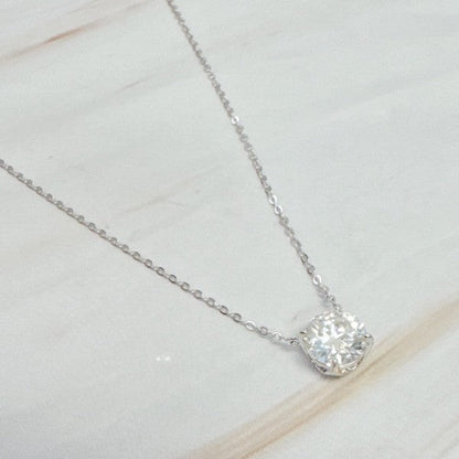 Brilliant Sparkle Moissanite Floating Necklace Shop Style & More | Fresh Looks, Everyday Deals & Free Shipping