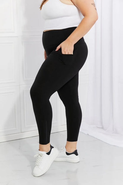 Leggings Depot Full Size Strengthen and Lengthen Reflective Dot Active Leggings New Era Fashion LLc
