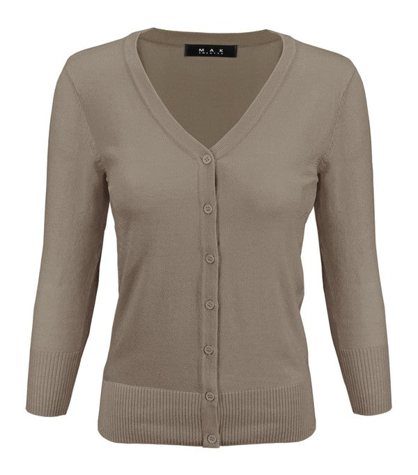 V-Neck Button Down Knit Cardigan Sweater Shop Style & More | Fresh Looks, Everyday Deals & Free Shipping