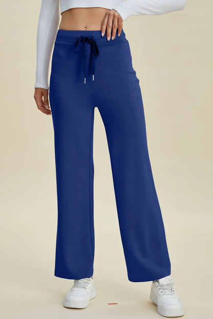 Basic Bae Full Size Air Scuba Drawstring Wide Leg Pants New Era Fashion LLc