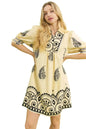 Umgee Paisley Mandala Print Babydoll Dress West2East Surf