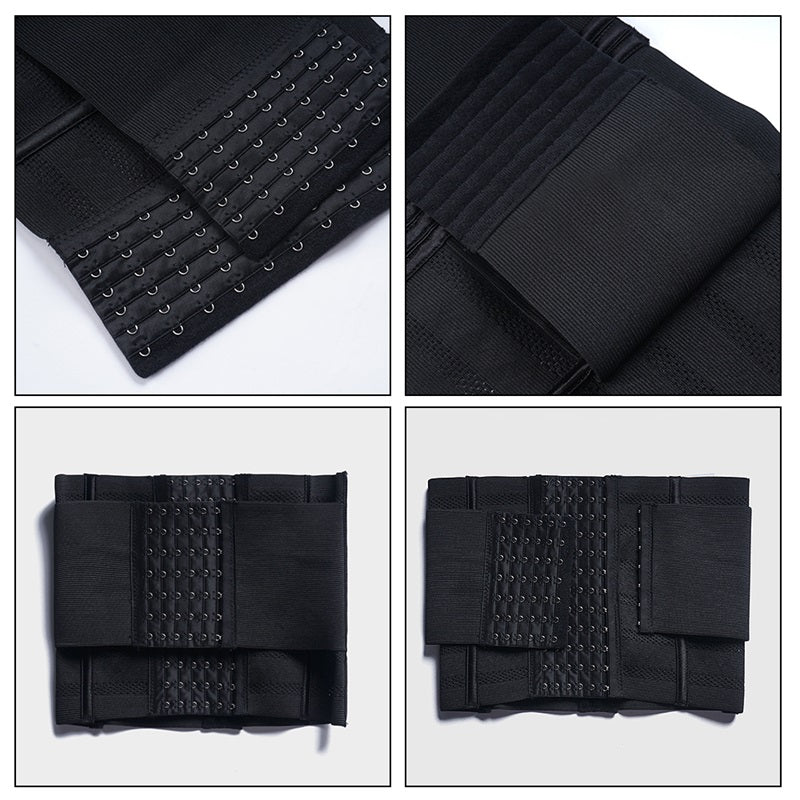 1pc Breathable Polyester Waist Cincher for Women - Medium Control Posture Improvement Shapewear with Adjustable Closure, Knit Fabric Weave, Hand Washable - 1pc NovaCart