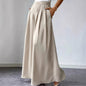 Women's High-Waist Pleated Wide-Leg Pants – Relaxed Bohemian Linen FitiqueFit