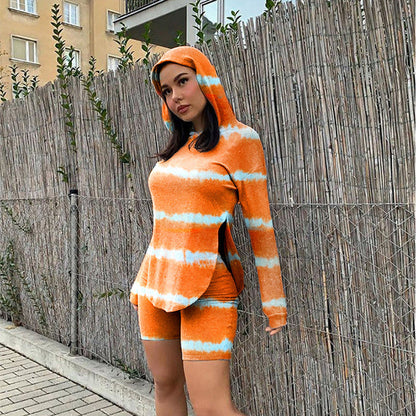 Women's Casual Fashion Hoodie Sports Two Piece Set See size chart under “more details” The Fashion Celestial