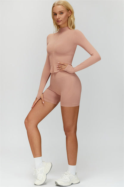 The Delight Jacket Shorts 2-Piece Set Fitglutes Activewear Gymwear Sportswear & Workout Clothes