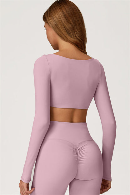 The Lily Belle Crop Top Flared Leggings 2-Piece Set Fitglutes Activewear Gymwear Sportswear & Workout Clothes