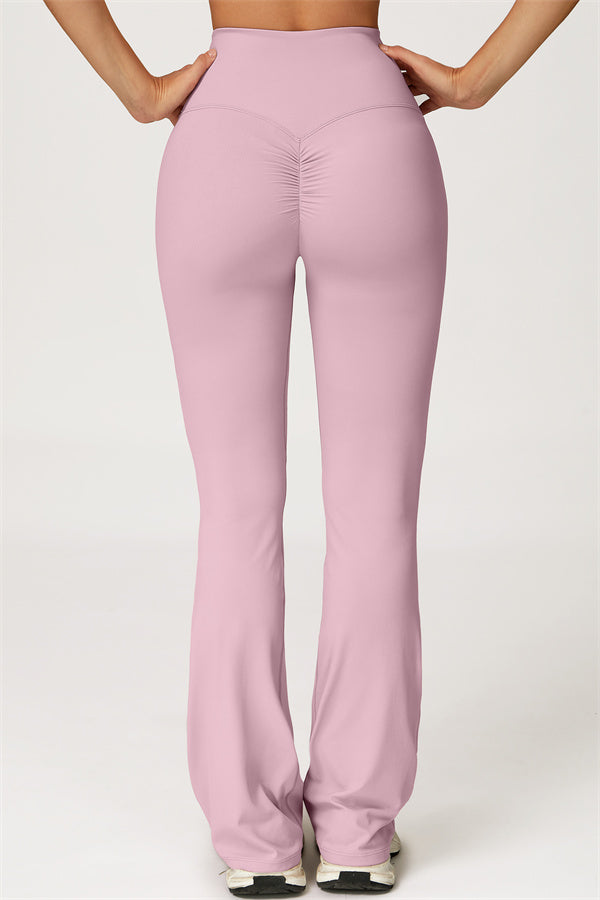 The Lily Belle Crop Top Flared Leggings 2-Piece Set Fitglutes Activewear Gymwear Sportswear & Workout Clothes