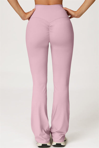 The Lily Belle Crop Top Flared Leggings 2-Piece Set Fitglutes Activewear Gymwear Sportswear & Workout Clothes
