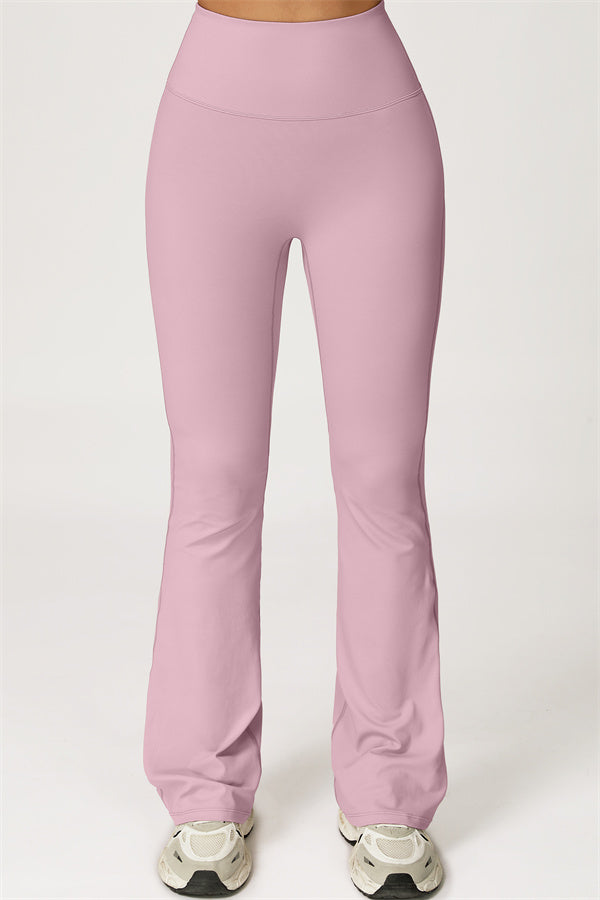 The Lily Belle Crop Top Flared Leggings 2-Piece Set Fitglutes Activewear Gymwear Sportswear & Workout Clothes