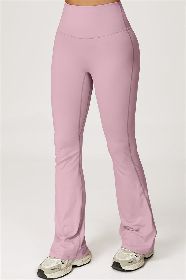 The Lily Belle Crop Top Flared Leggings 2-Piece Set Fitglutes Activewear Gymwear Sportswear & Workout Clothes