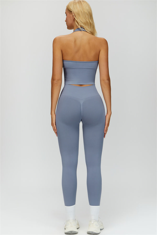 The Delight Jacket Sports Bra Leggings 3-Piece Set Fitglutes Activewear Gymwear Sportswear & Workout Clothes