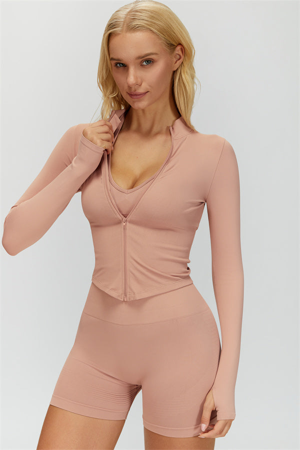 The Delight Jacket Shorts 2-Piece Set Fitglutes Activewear Gymwear Sportswear & Workout Clothes