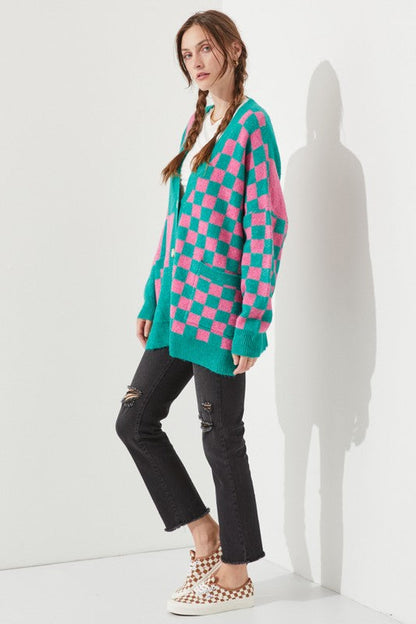 CHECKERED OVERSIZED SWEATER JJK5031P Shop Style & More | Fresh Looks, Everyday Deals & Free Shipping