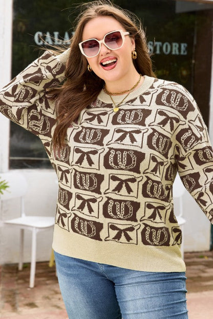 Plus Size Western Bows & Horseshoes Long Sleeve Sw Shop Style & More | Fresh Looks, Everyday Deals & Free Shipping