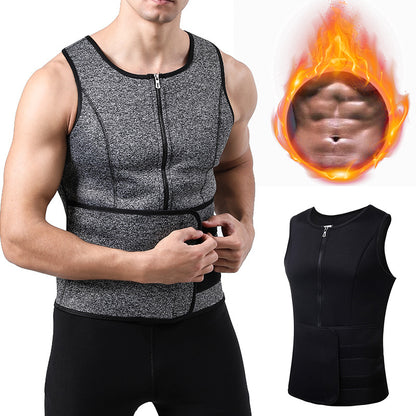 Men's Adjustable Compression Tank Top, Men's Waist Trainers NovaCart