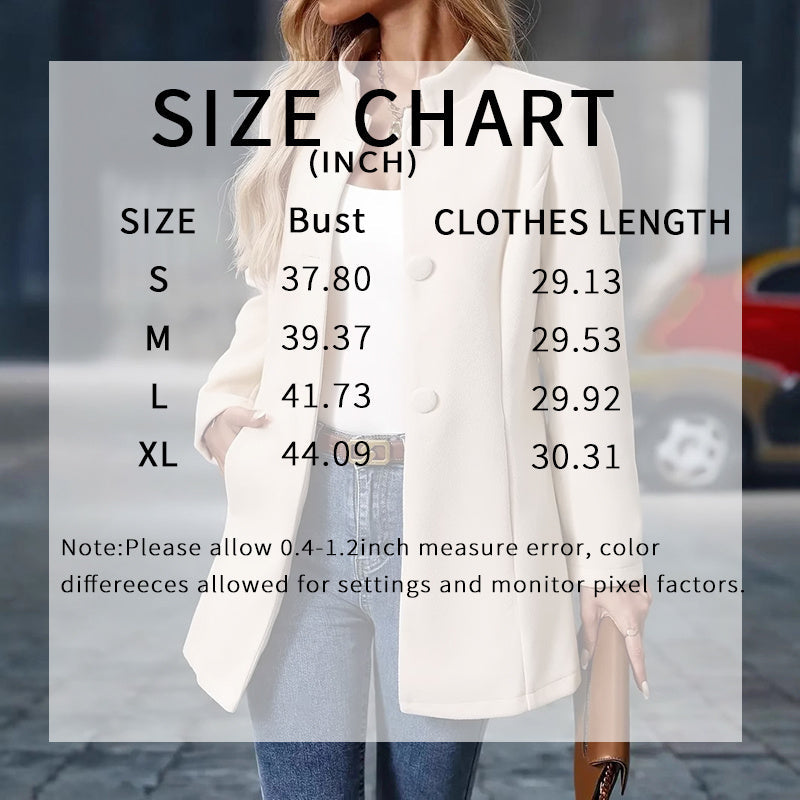 Women’s Elegant Single-Breasted Winter Overcoat FitiqueFit