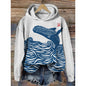 Women’s Printed Hooded Long Sleeve Pullover Sweatshirt FitiqueFit