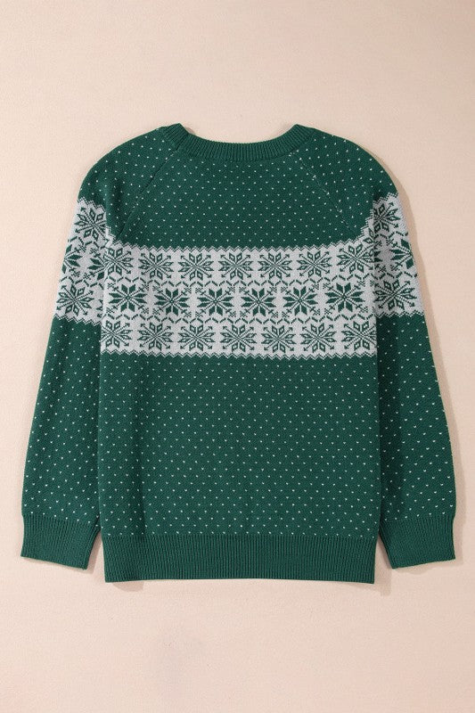 Plus Size Christmas Snowflake Crewneck Sweater Shop Style & More | Fresh Looks, Everyday Deals & Free Shipping