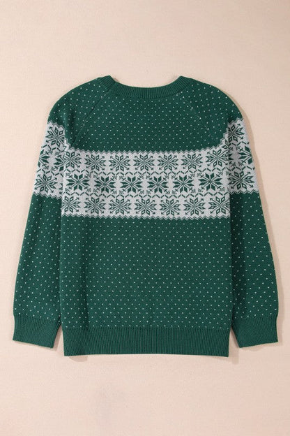 Plus Size Christmas Snowflake Crewneck Sweater Shop Style & More | Fresh Looks, Everyday Deals & Free Shipping